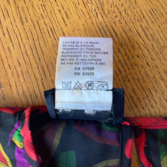 Diane Freis Two Piece Psychedelic Drop Waist Skirt Set Vintage Boho Festival VTG - Picture 12 of 16